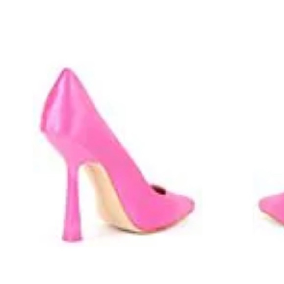 Steve Madden Pink Special Occasion Satin Block Heel Size 10 - Picture 3 of 10